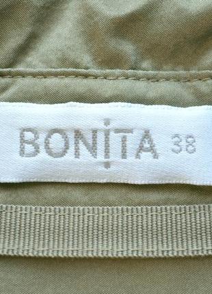 Женская шёлковая рубашка bonita с длинным рукавом и карманами.4 фото