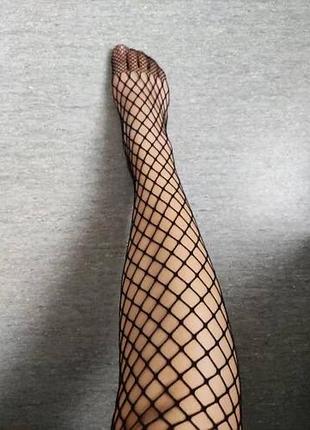 Колготки сетка черные