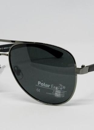 Polar eagle стильные мужские солнцезащитные очки капли чёрные поляризированные