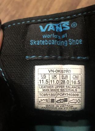 Кеды-кроссовки vans,р.28,нат.замш+текстиль,оригинал10 фото