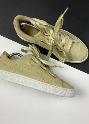 Кеды puma basket heart metallic safari original