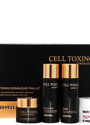 Набір зі стовбуровими клітинами для вікової шкіри medi-peel cell toxing dermajours trial kit