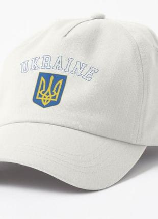 Кепка унисекс с патриотическим принтом ukraine, герб украины