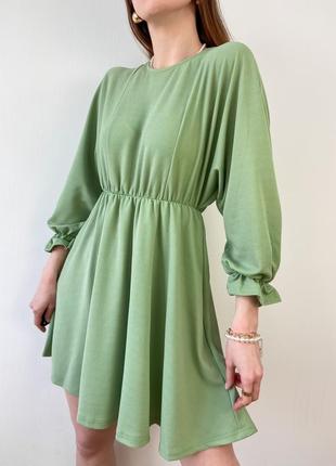 Фісташкова міні сукня