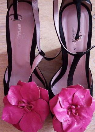 Босоніжки шкіра+замша