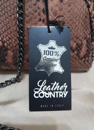 Нові сумки-саквояжі leather country пітон зміїна шкіра3 фото