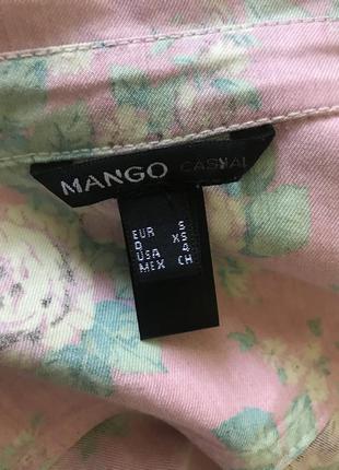 Рубашка с цветами mango2 фото