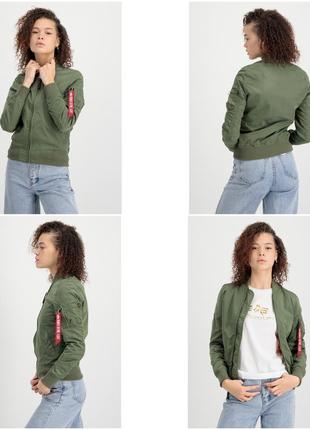 Женский лётный бомбер alpha industries ma1 tt wmn куртка ветровка bomber jacket германия3 фото