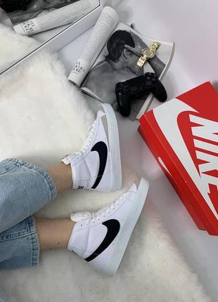 Кроссовки nike blazer mid vintage 77 white2 фото