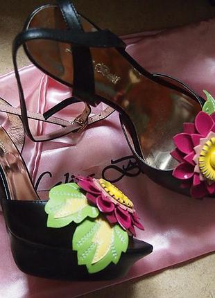 Босоножки lolita botti 39 кожа цветок