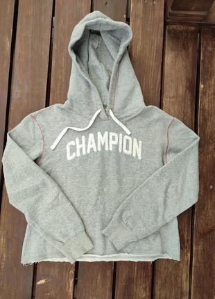 Винтажное укороченное худи champion heritage fit худи-топ обрезанное худи cropped3 фото