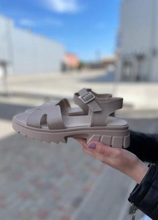 Босоніжки сандалії літні босоніжки бежеві босоніжки7 фото