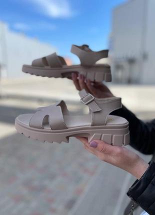 Босоніжки сандалії літні босоніжки бежеві босоніжки10 фото