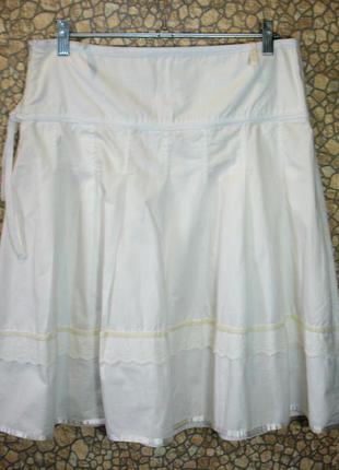Белая юбка с прошвой   "madona"   l   германия4 фото