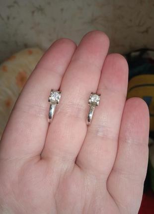 Серьги серебро 3
