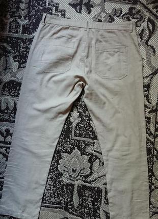 Фірмові англійські літні лляні штани easy slim,розмір 36/31.2 фото