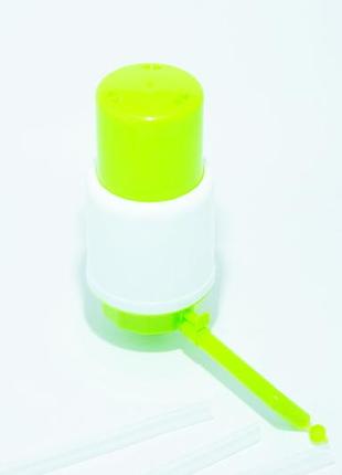 Ручна помпа дозатор для бутильованої води viaplast mini green2 фото