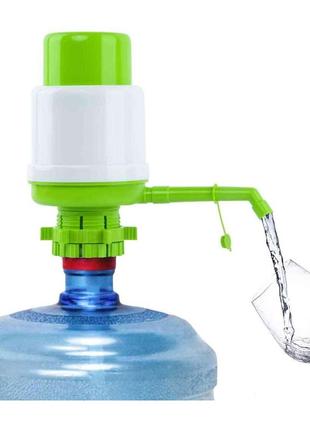 Ручна помпа дозатор для бутильованої води viaplast mini green6 фото