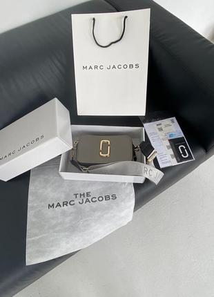 Сумка marc jacobs the snapshot gold grey