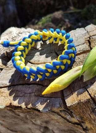 Браслет з паракорду жовто-блакитний символ україни