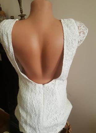 Платье белое ,вискоза p.36 6