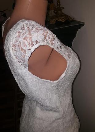Платье белое ,вискоза p.36 4