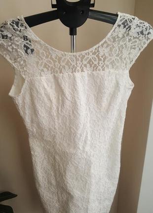 Платье белое ,вискоза p.36 2
