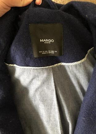 Пальто полупальто mango xs-s куртка шерсть2 фото