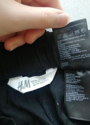 Широкие чёрные брюки h&m3 фото