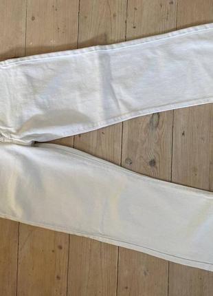 Білі джинси прямого крою4 фото