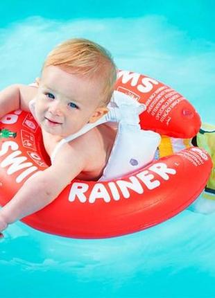 Круг для плавания swimtrainer красный с 3 месяцев до 4 лет