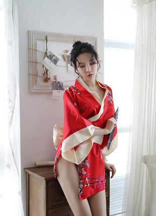 Атласный халат кимоно8 фото