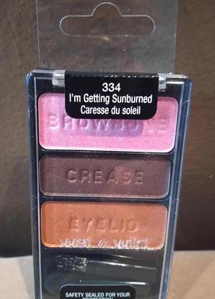 Тени для век coordinate trio wet n wild color icon, оттенок 334 «я загораю». 3,5 г2 фото