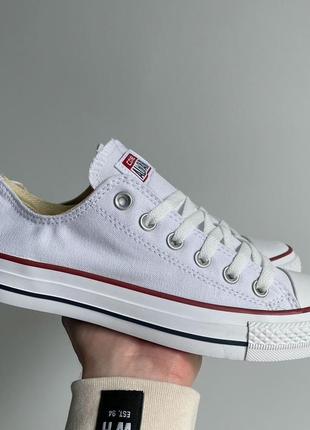 Чоловічі білі кеді converse all star🆕 низькі кеді конверс