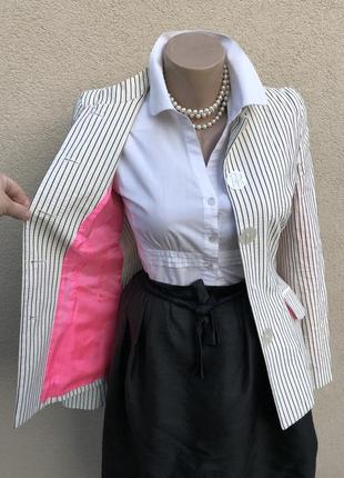 Жакет,пиджак,блейзер в полоску, люкс бренд,италия,ktizia2 фото