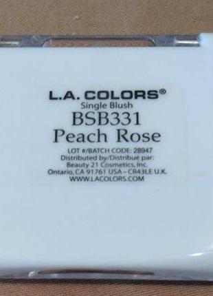 Пудровые румяна l.a. colors powder blush bsb331 peach rose2 фото