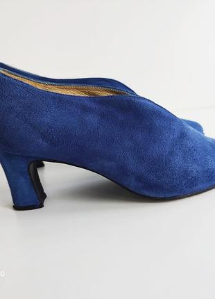 Alba moda італія жіночі замшеві туфлі човники з v - подібним вирізом2 фото