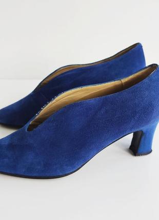 Alba moda італія жіночі замшеві туфлі човники з v - подібним вирізом5 фото