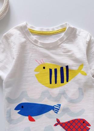 Нова футболка з рибками артикул: 112342 фото