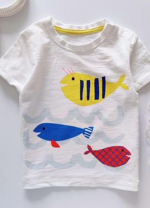 Нова футболка з рибками  артикул: 112341 фото