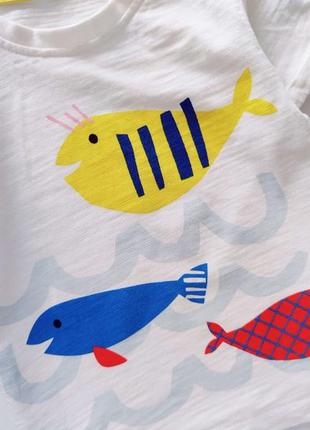 Нова футболка з рибками артикул: 112346 фото