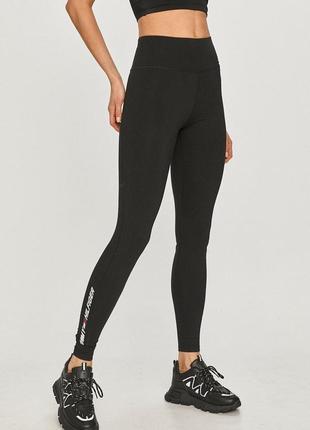Леггинсы tommy hilfiger, черные, оригинал