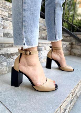 Босоніжки жіночі arlen бос-к-01 434 карамель (літо шкіра натуральна)