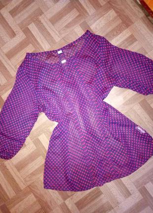 Шикарная шифоновая блузка