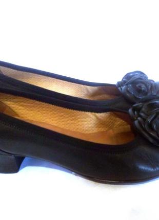 Стильные  кожаные туфли от бренда gabor, р.38 код t381104 фото