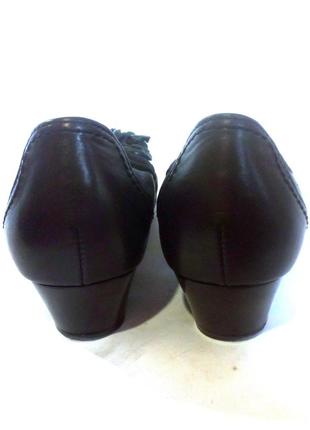 Стильные  кожаные туфли от бренда gabor, р.38 код t381106 фото