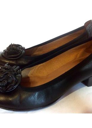 Стильные  кожаные туфли от бренда gabor, р.38 код t381105 фото