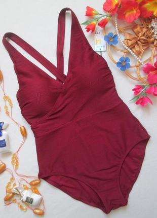 Шикарний відрядний злитий купальник у рубчик primark 🌺🍒🌺