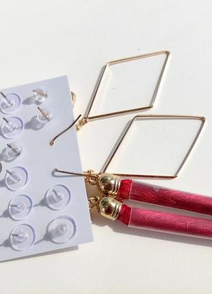 Набор серёжек с кисточками fashion earrings в стиле бохо висячие серьги кисти гвоздики3 фото