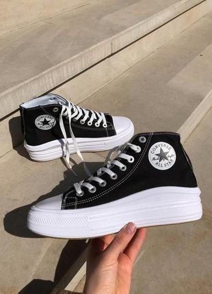 Кеды converse chuck taylor move high black3 фото